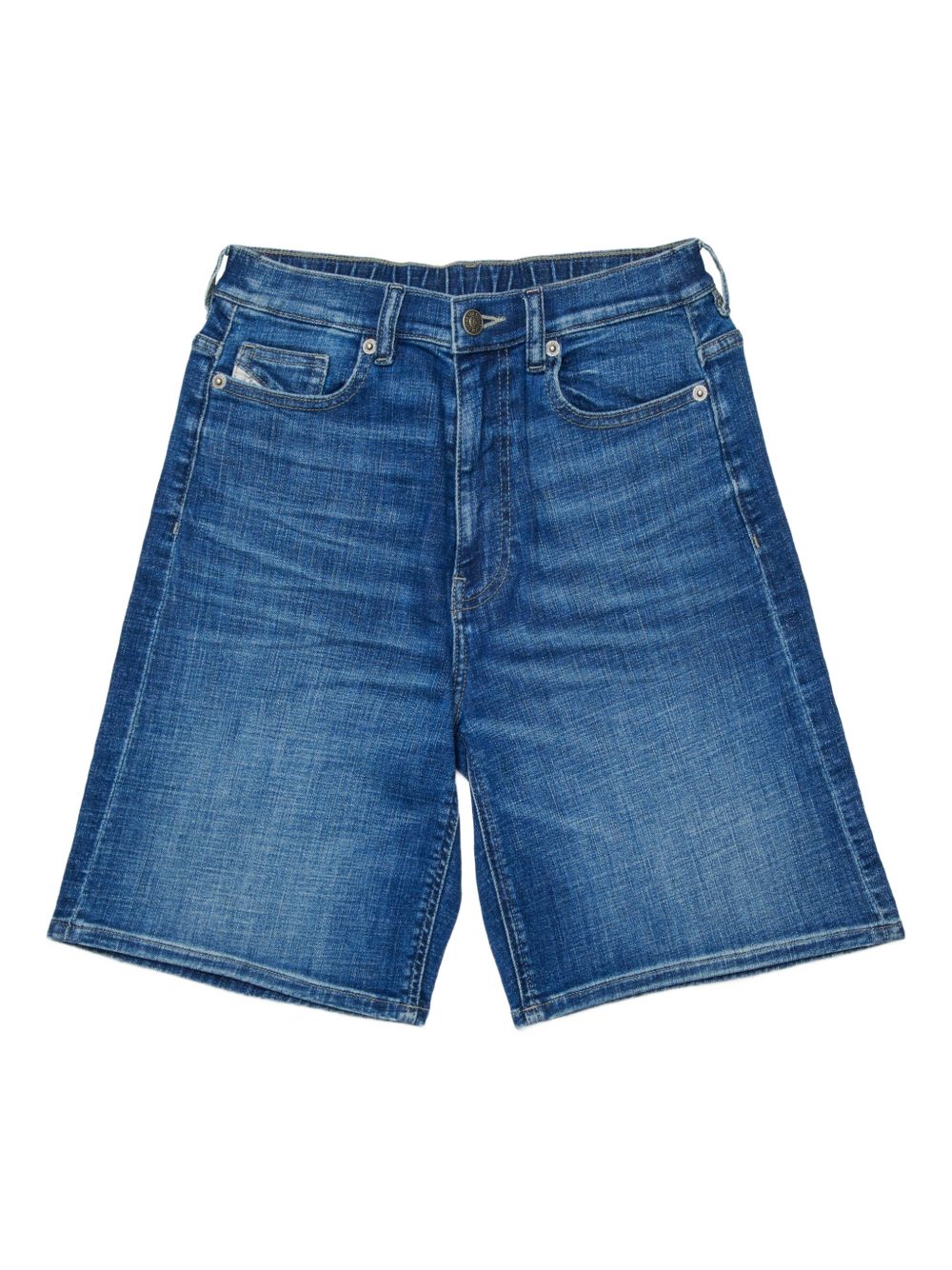 Shorts in stretch denim with whiskers J02548 KXBSCK01 DIESEL KIDS 