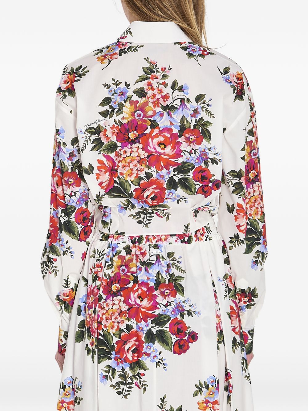 Flower bouquet-print cotton shirt F5T76T HS5UUHA5ZO DOLCE & GABBANA 