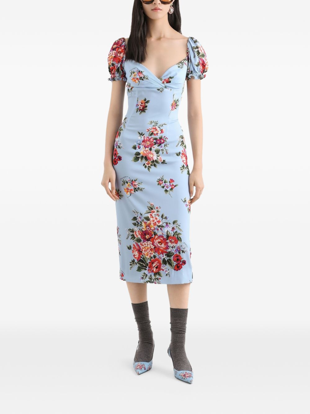 Flower bouquet-print dress F612ST FSA8PHC5ZO DOLCE & GABBANA 