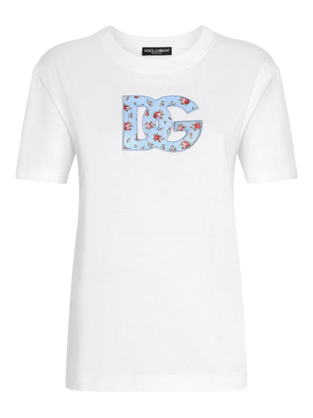 Jersey T-shirt with DG print patch F8V42Z GDDLXW0800 DOLCE & GABBANA 