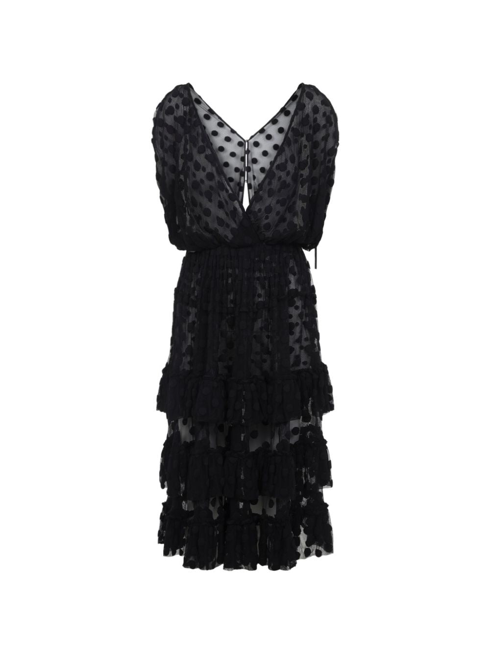 Ruffled mesh dress 011007 3291900 DRIES VAN NOTEN 