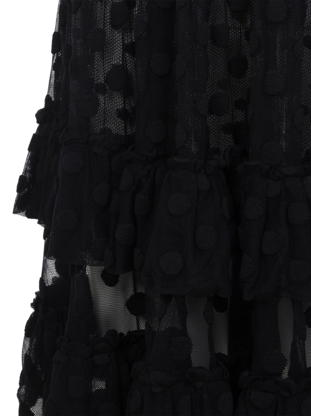 Ruffled mesh dress 011007 3291900 DRIES VAN NOTEN 