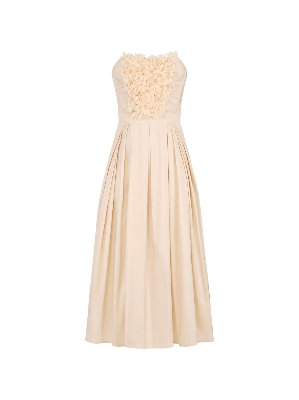 Ottoman dress with 3D floral embroidery AB94262E2 045 ELISABETTA FRANCHI 