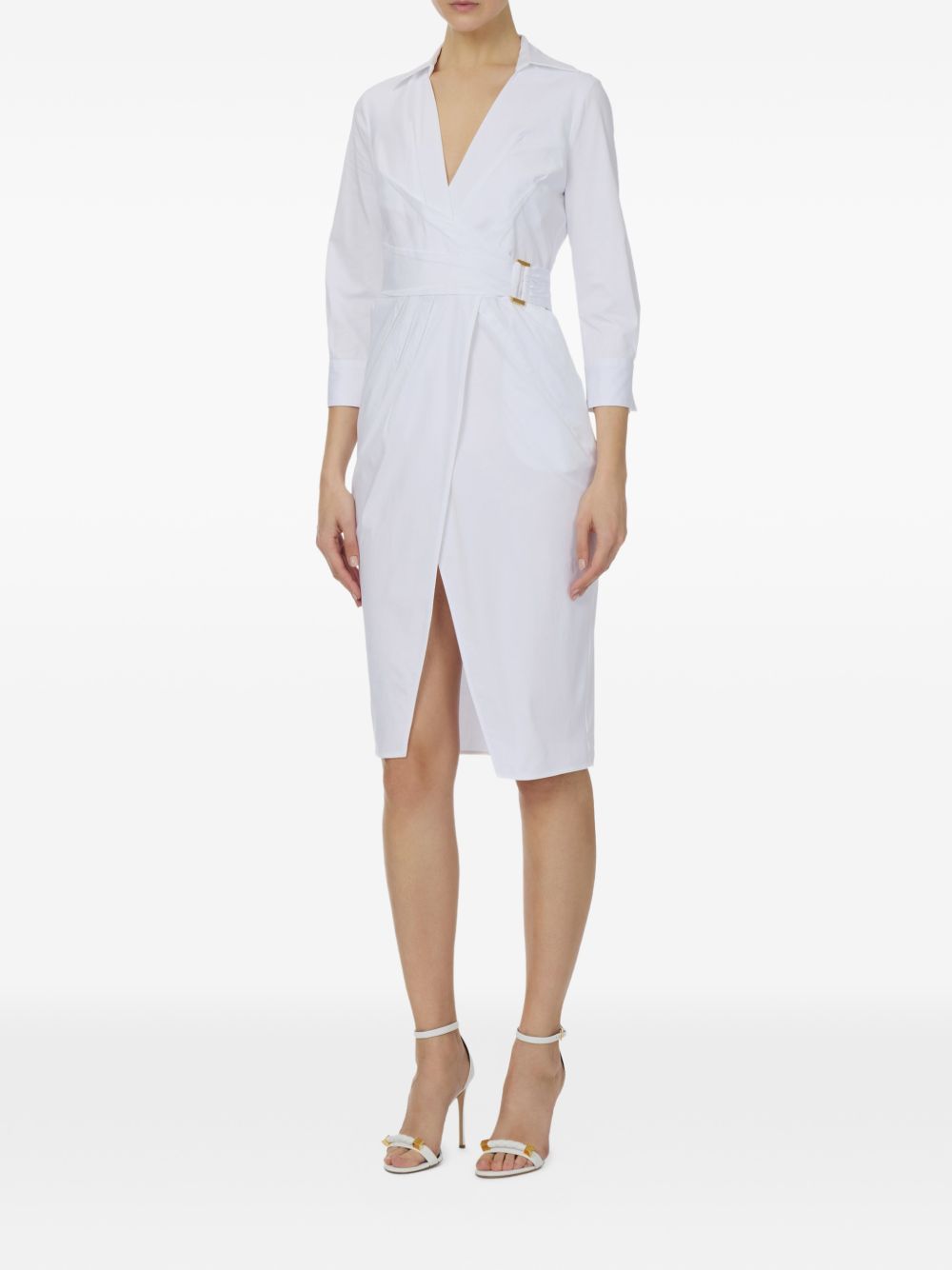 Stretch cotton dress AB95562E2 360 ELISABETTA FRANCHI 