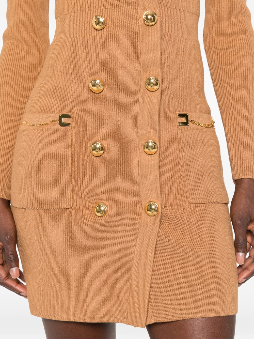 Knit dress with jewel buttons AM80S61E2 AI6 ELISABETTA FRANCHI 