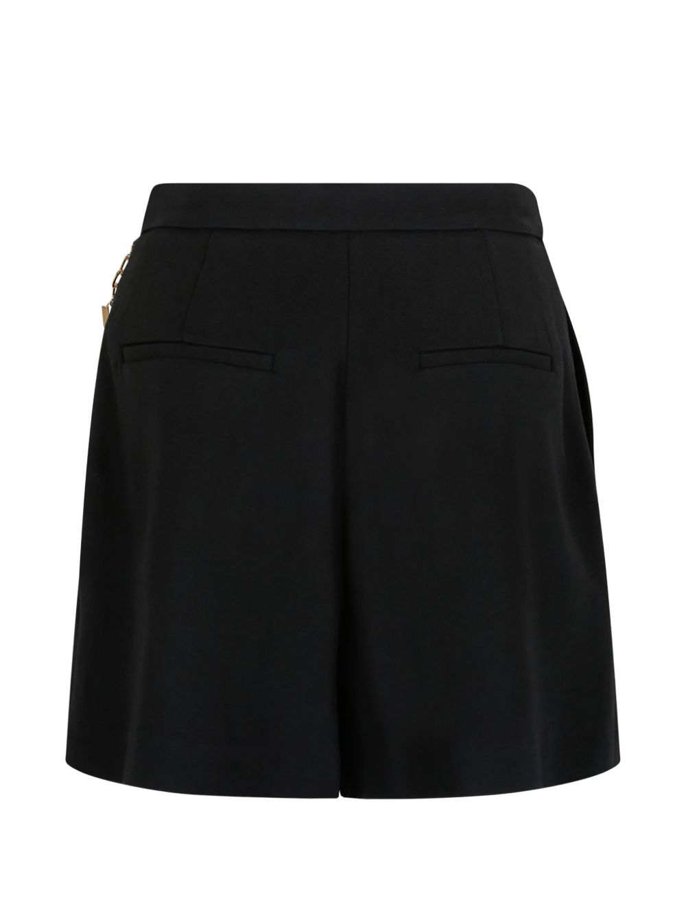 Gabardine shorts with jewel logo SH00561E2 110 ELISABETTA FRANCHI 