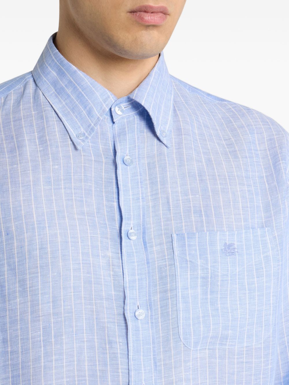 Striped linen shirt MRIB0029 99TB301B0193 ETRO 