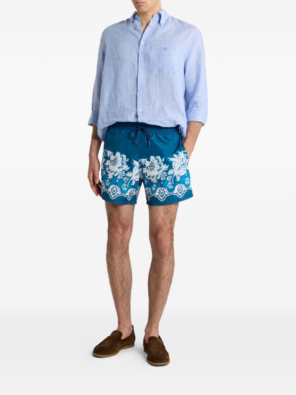 Striped linen shirt MRIB0029 99TB301B0193 ETRO 
