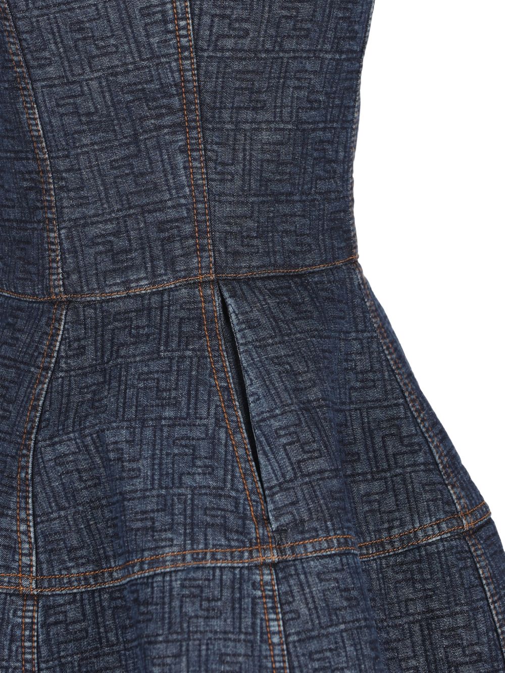 FF denim dress FLD568 AW82F1UKI FENDI 