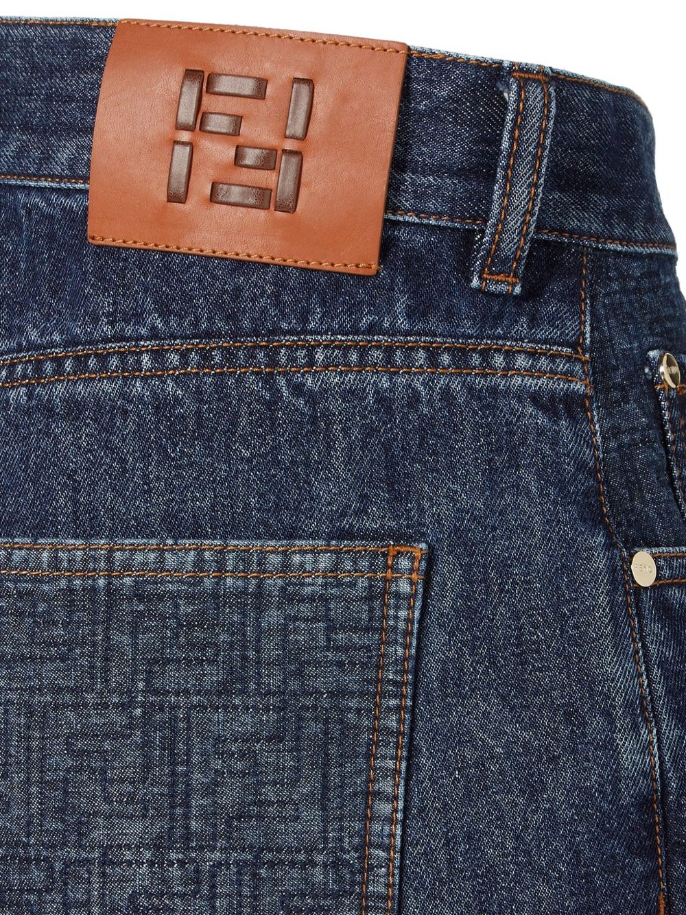 Fendi denim shorts FLP861 AW82F1UKI FENDI 
