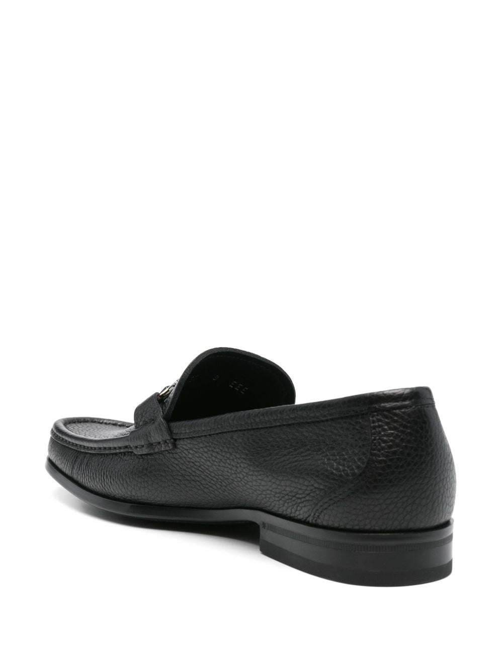 Loafer with Gancini buckle 029392GRANDIOSO 642848NERO FERRAGAMO 