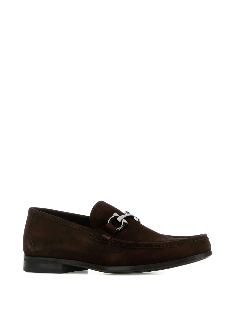 Loafer with Gancini buckle 029457GRANDIOSO2 791668BARK T.MORO FERRAGAMO 
