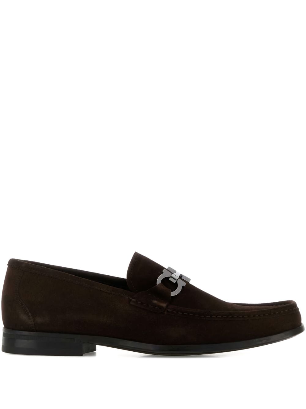 Loafer with Gancini buckle 029457GRANDIOSO2 791668BARK T.MORO FERRAGAMO 