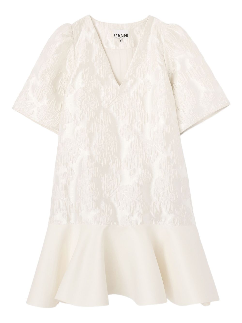 Satin Cloque Mini Dress A1030105 135 GANNI 