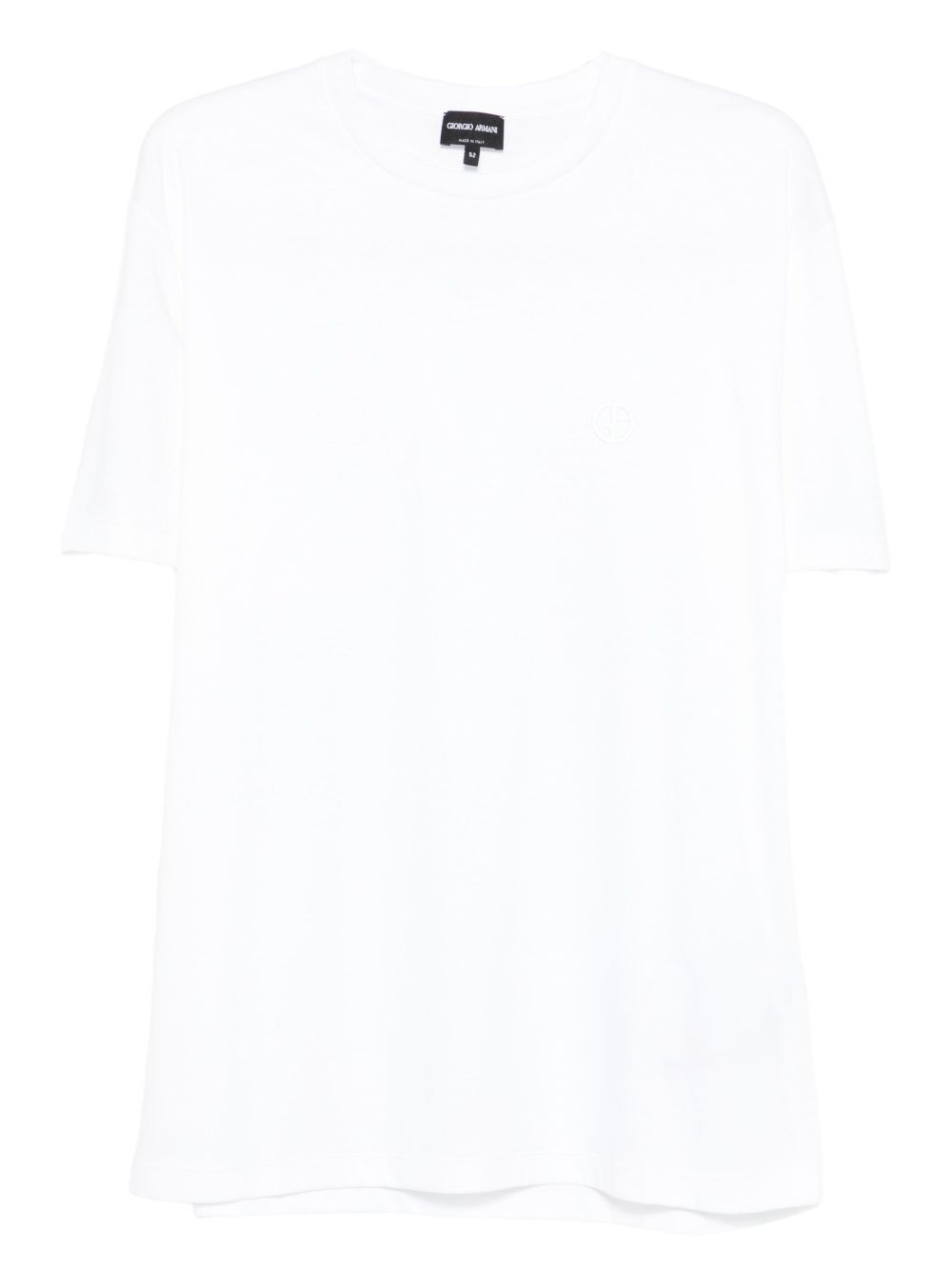 Cotton-interlock T-shirt with embroidered logo 3HSM72 SJTKZU0002 GIORGIO ARMANI 