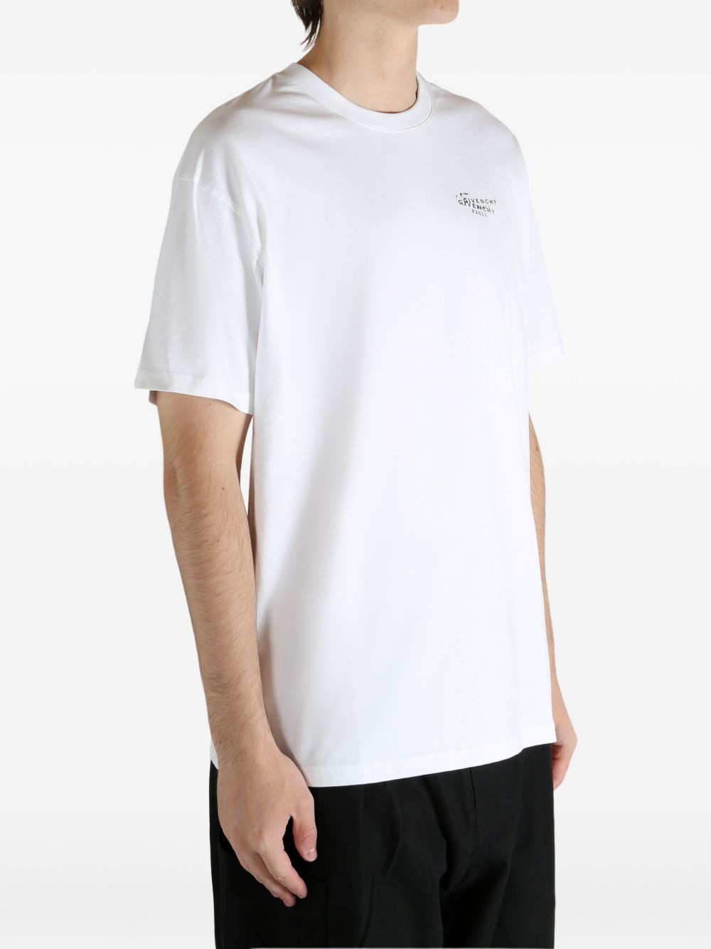 T-shirt with Givenchy print BM71NK3YSA 100 GIVENCHY 