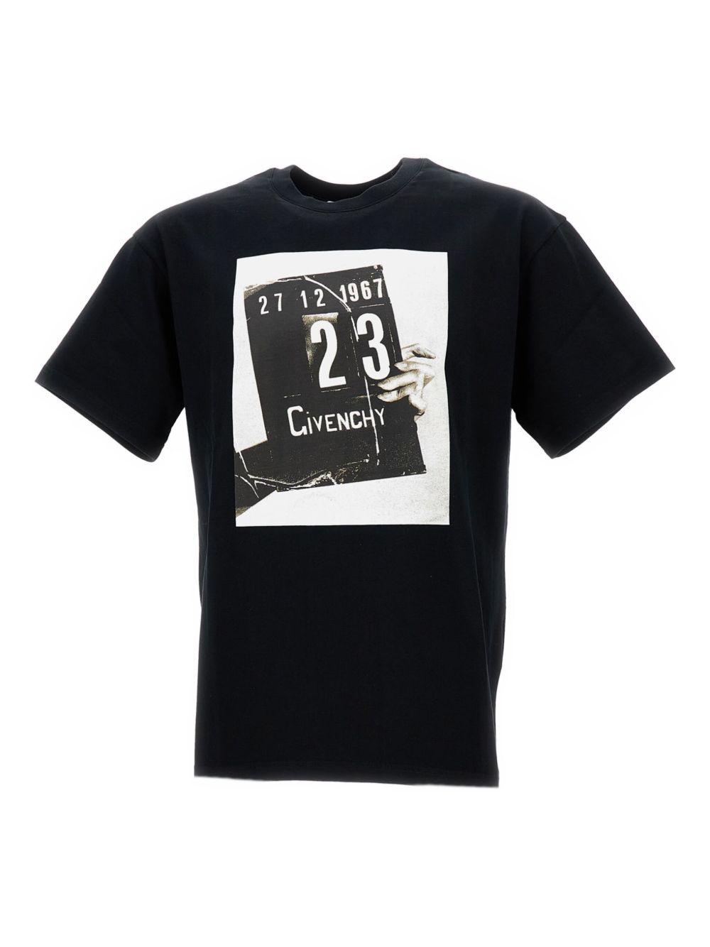 T-shirt in cotton with Clapperboard print BM71NK3YSL 001 GIVENCHY 