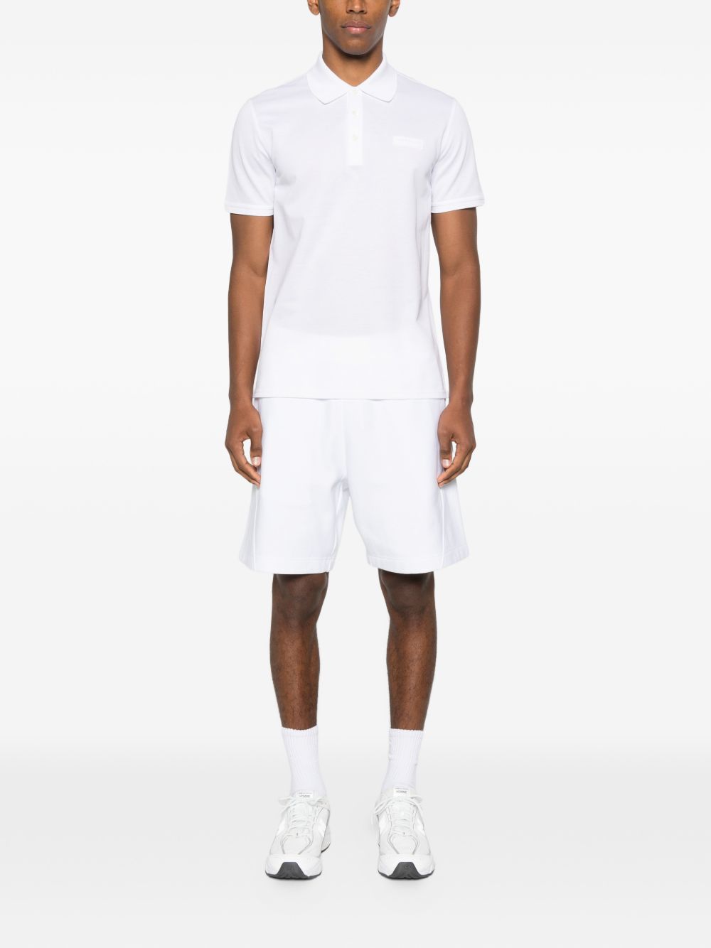 Polo in cotton with GIVENCHY Paris gros grain BML00G3YSG 100 GIVENCHY 