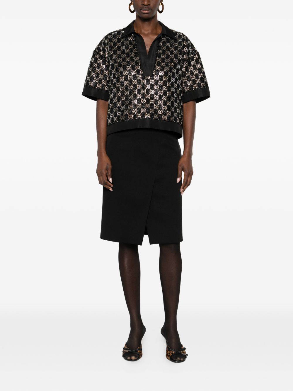Wool tweed lamé top 846682 ZARWY1000 GUCCI 