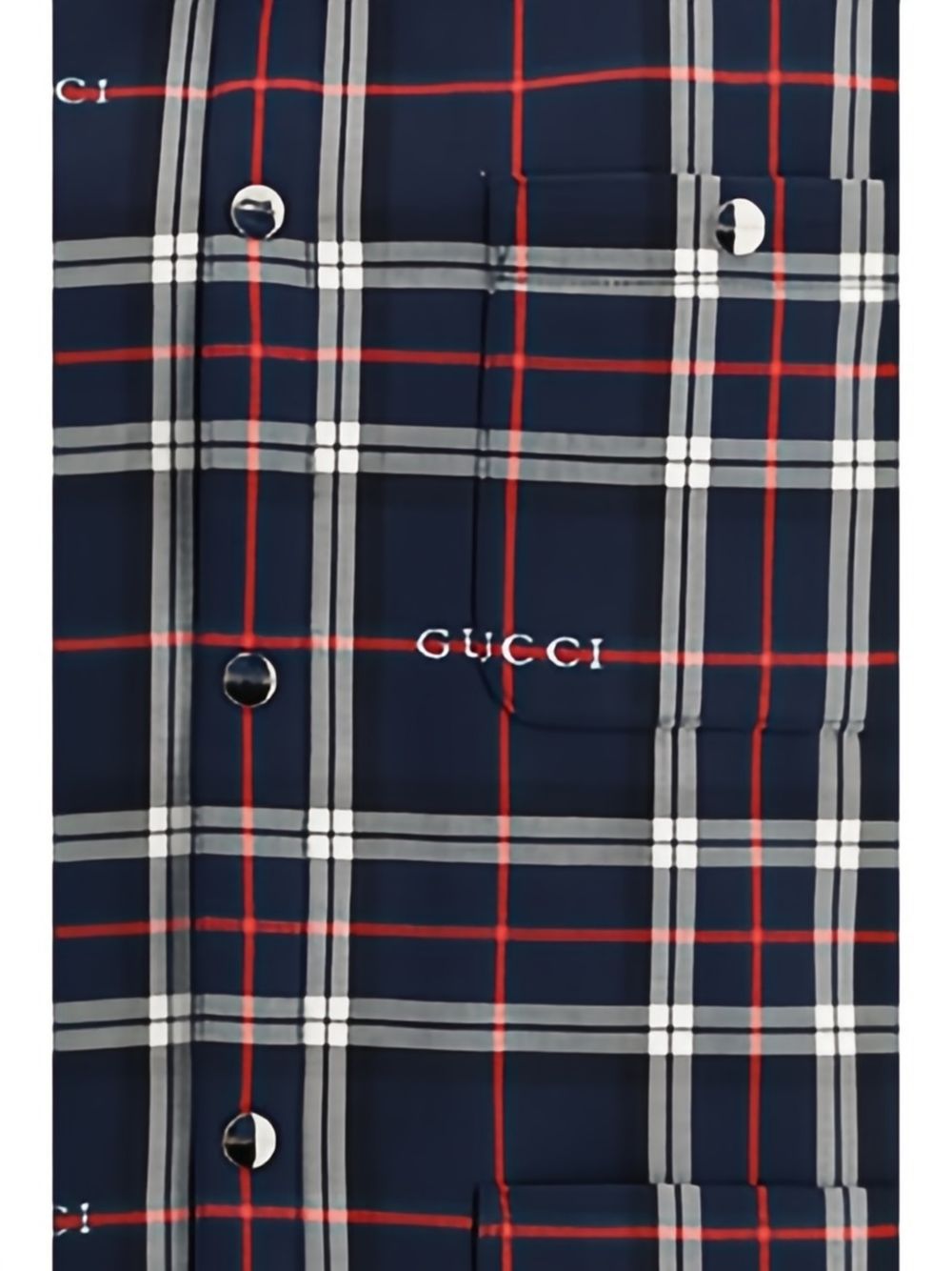 Tartan cotton jacquard padded shirt 853013 ZAUAC4069 GUCCI 