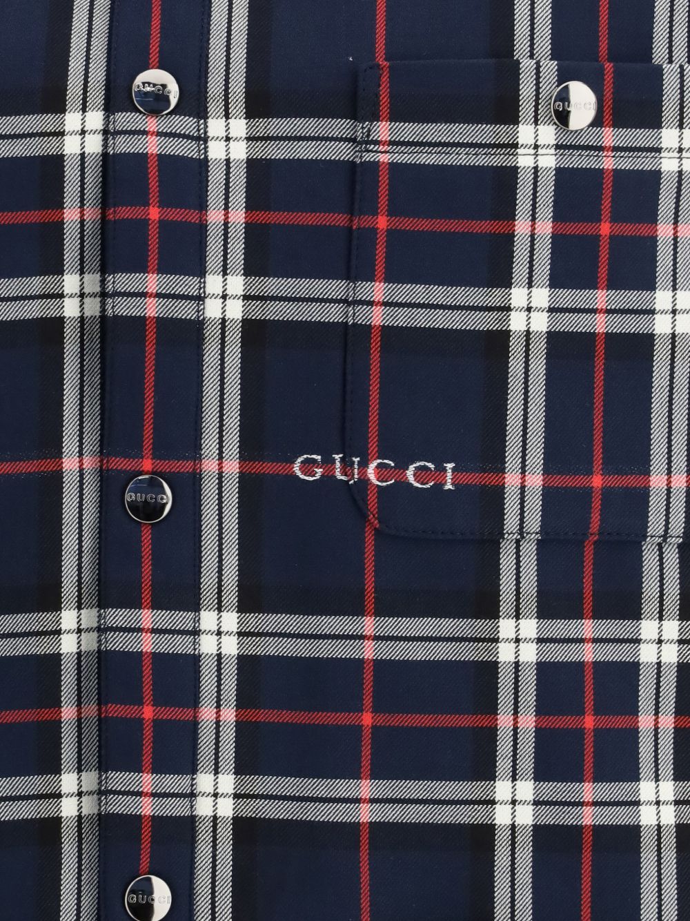 Tartan cotton jacquard padded shirt 853013 ZAUAC4069 GUCCI 