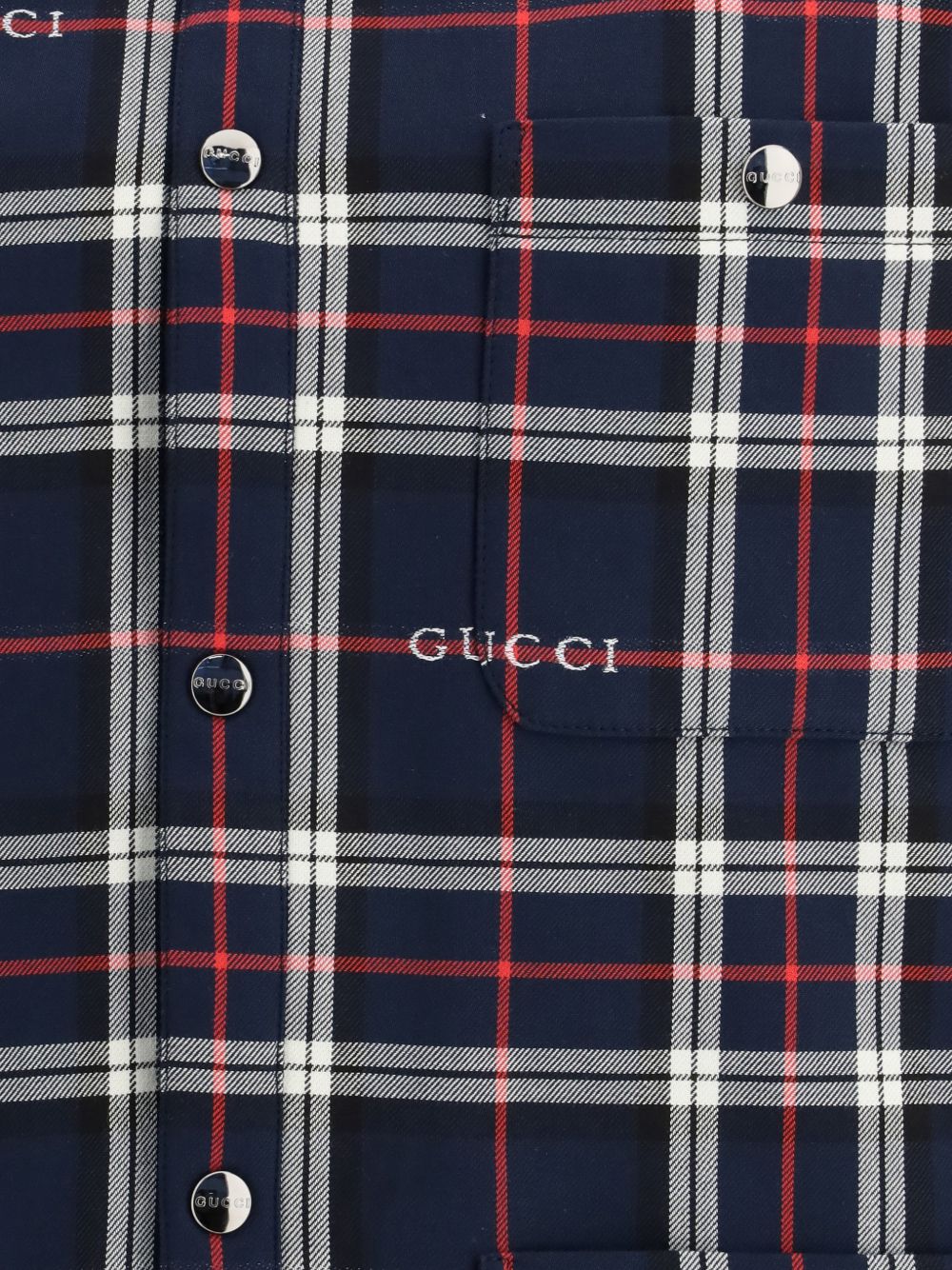 Tartan cotton jacquard padded shirt 853013 ZAUAC4069 GUCCI 