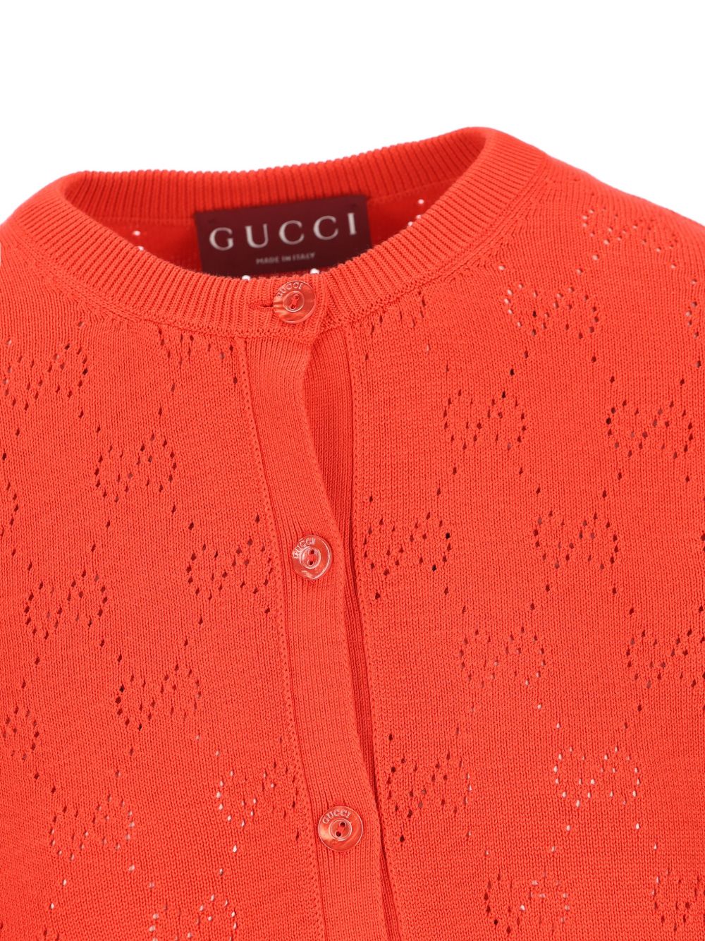 GG pointelle cotton silk cardigan 856202 XKFCO5741 GUCCI 