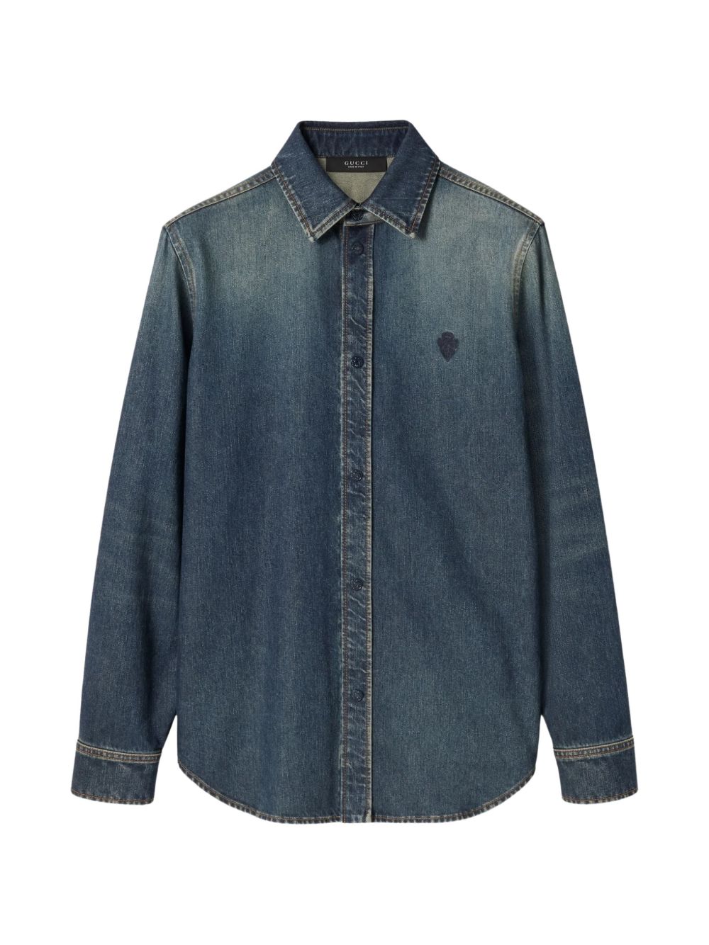 Washed certified cotton denim shirt 860842 XDDFW4011 GUCCI 