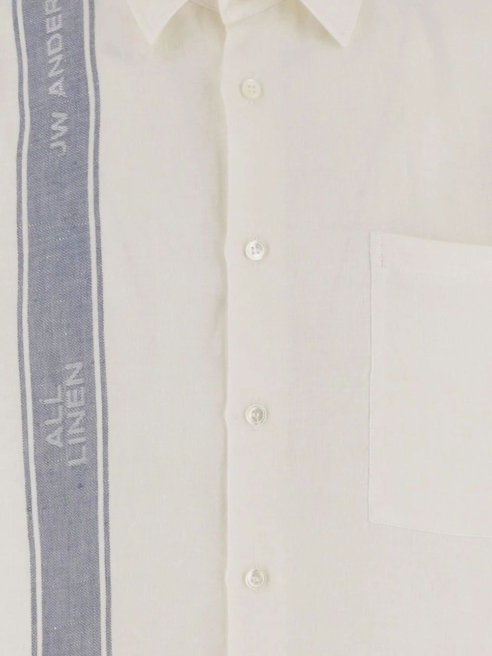 Logo-stripe linen shirt SH0385 PG1898614 JW ANDERSON 