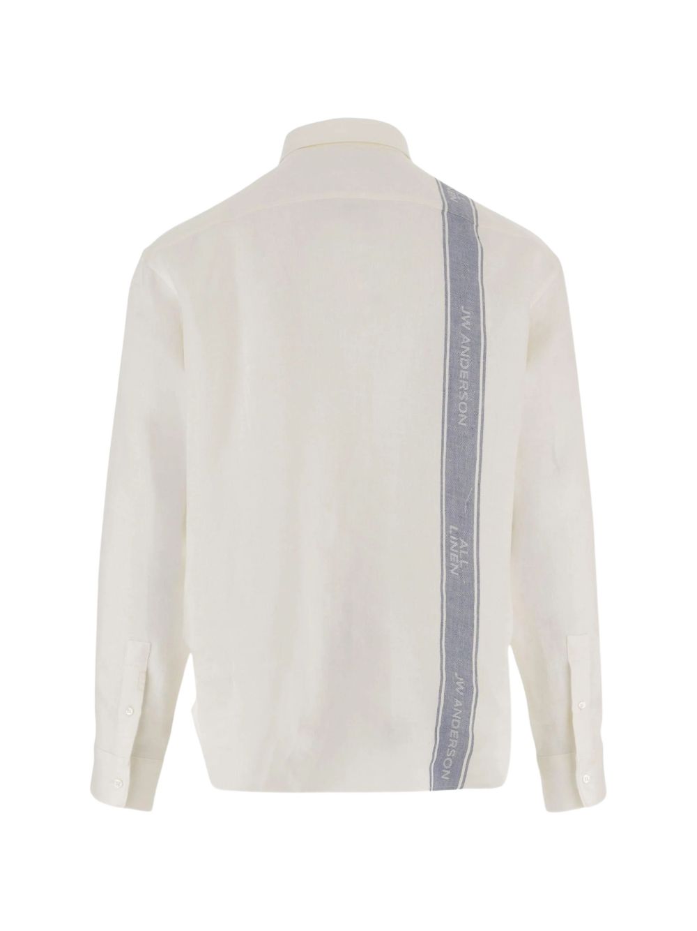 Logo-stripe linen shirt SH0385 PG1898614 JW ANDERSON 
