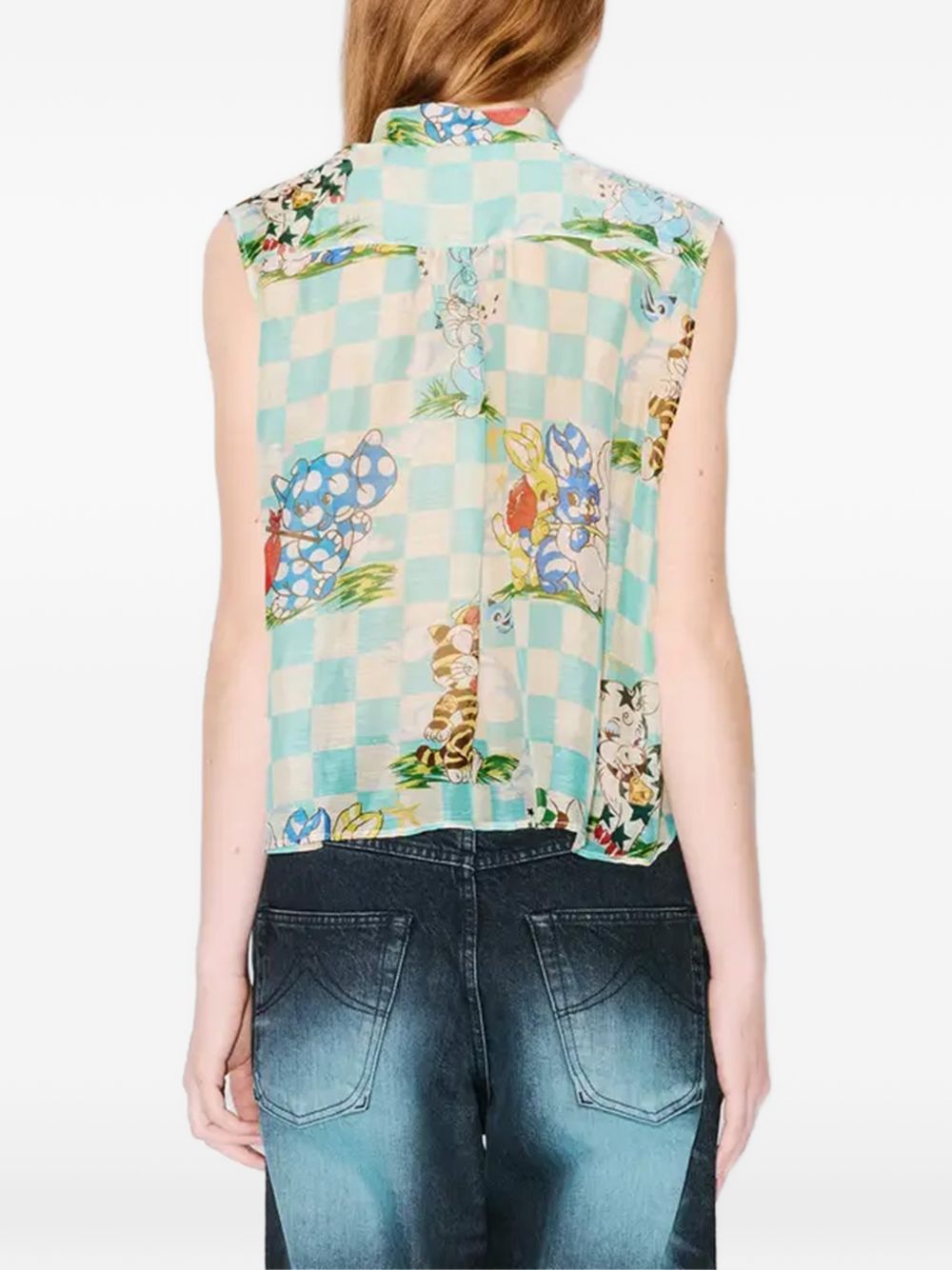 blouse with a wrap-style closure FG52TO2399E1 60 KENZO 