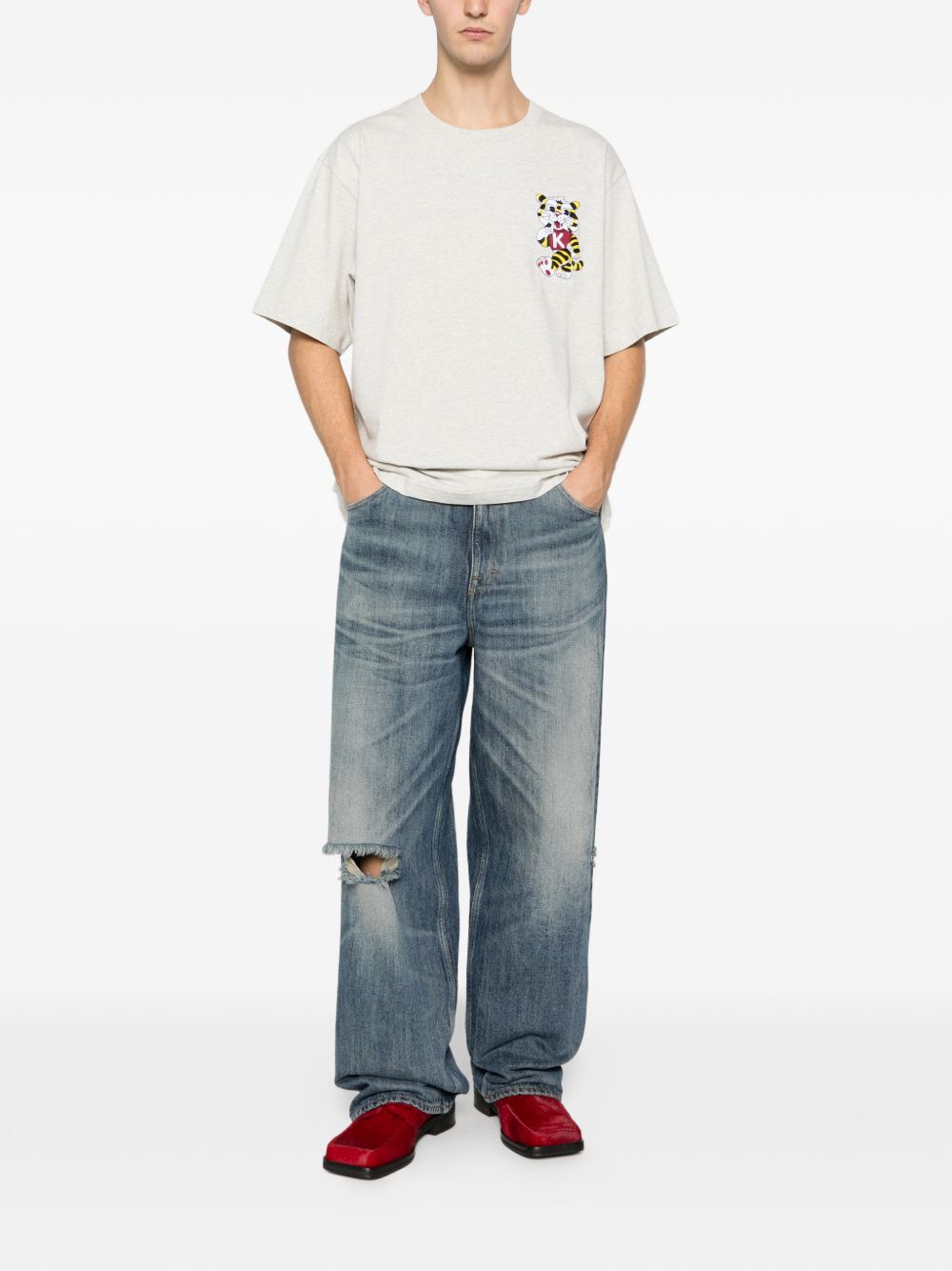 Wild Tiger oversized T-shirt FG55TS4044SY 93 KENZO 