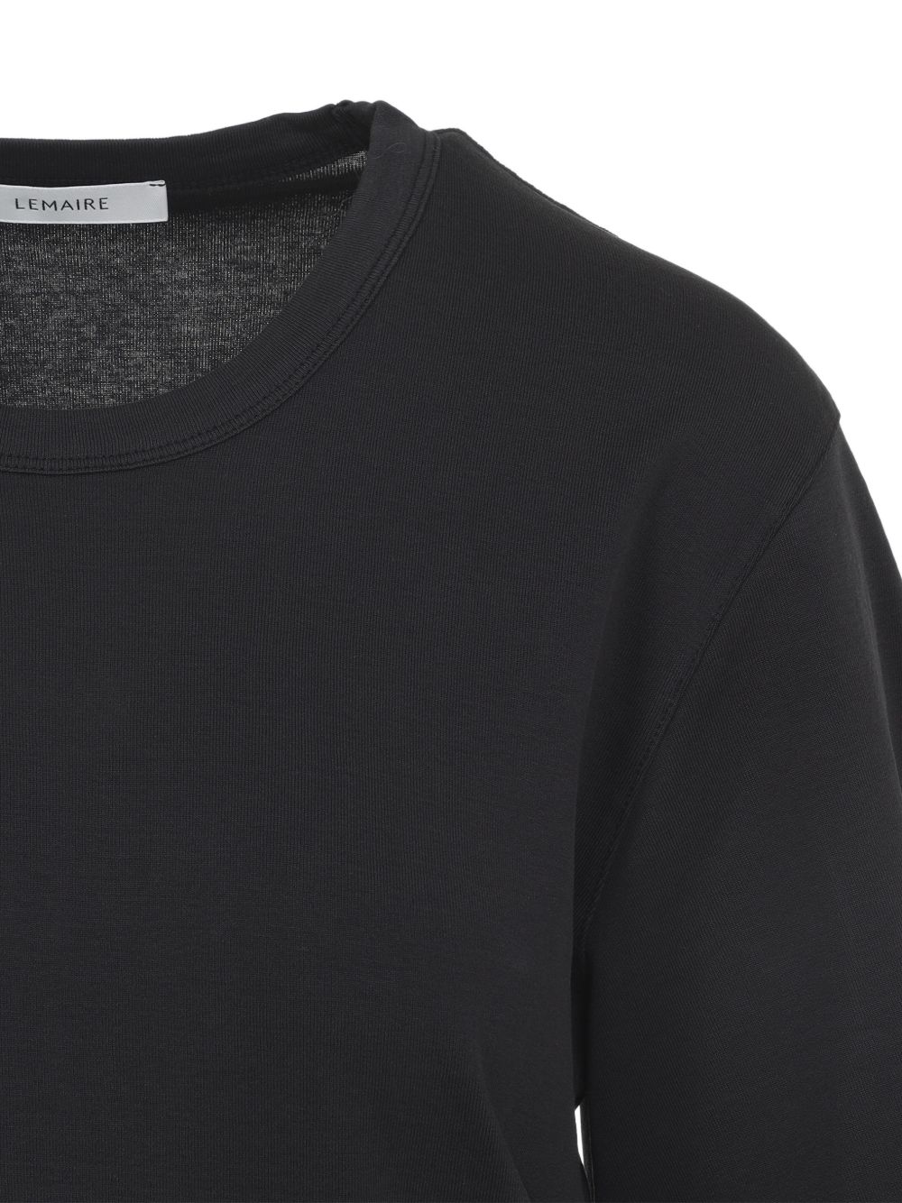 Rib T-shirt in jersey TS0002 LJ1016BK998 LEMAIRE 