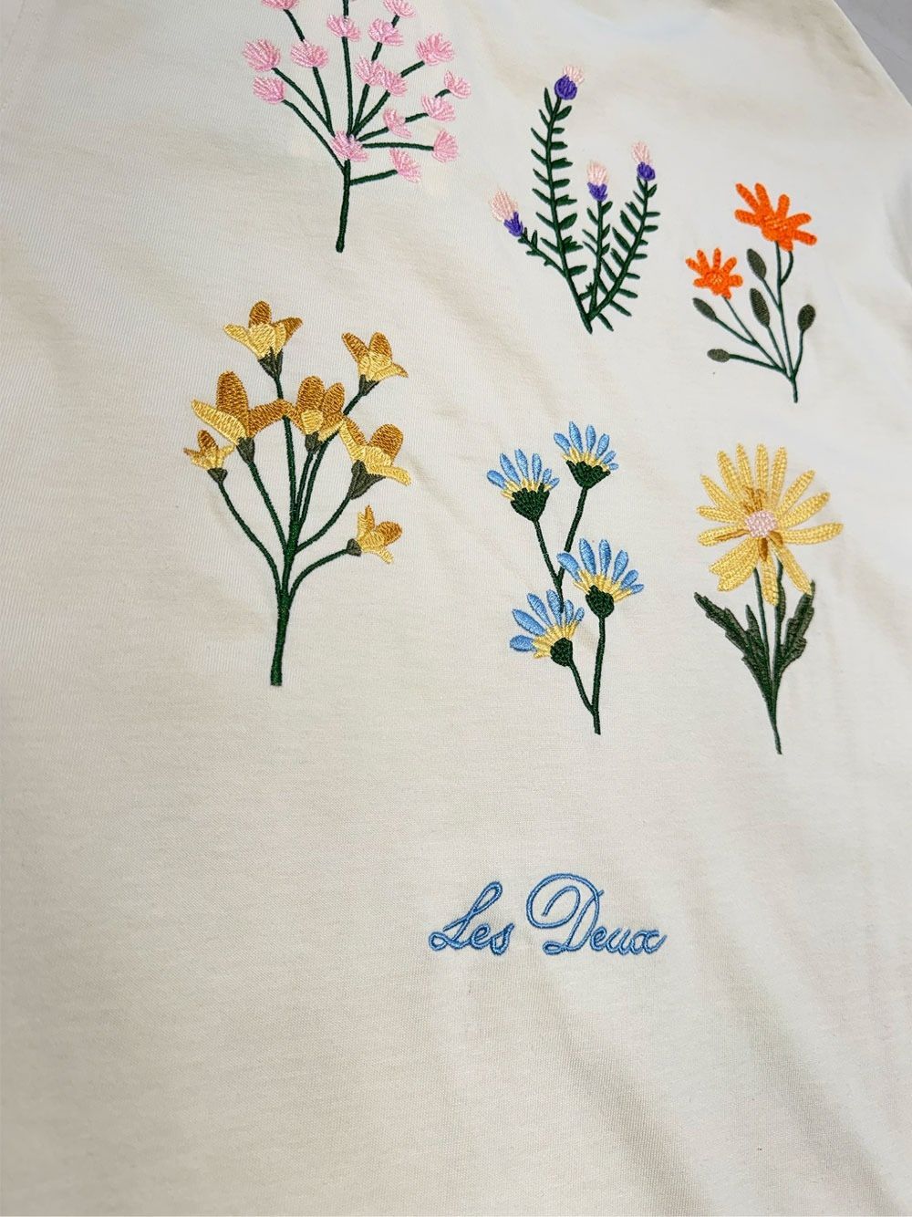 floral-embroidery T-shirt 1002138 211 LES DEUX 