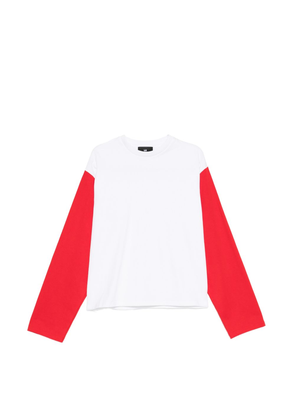 Contrast long-sleeves T-shirt MT101 WHITE/RED LII 