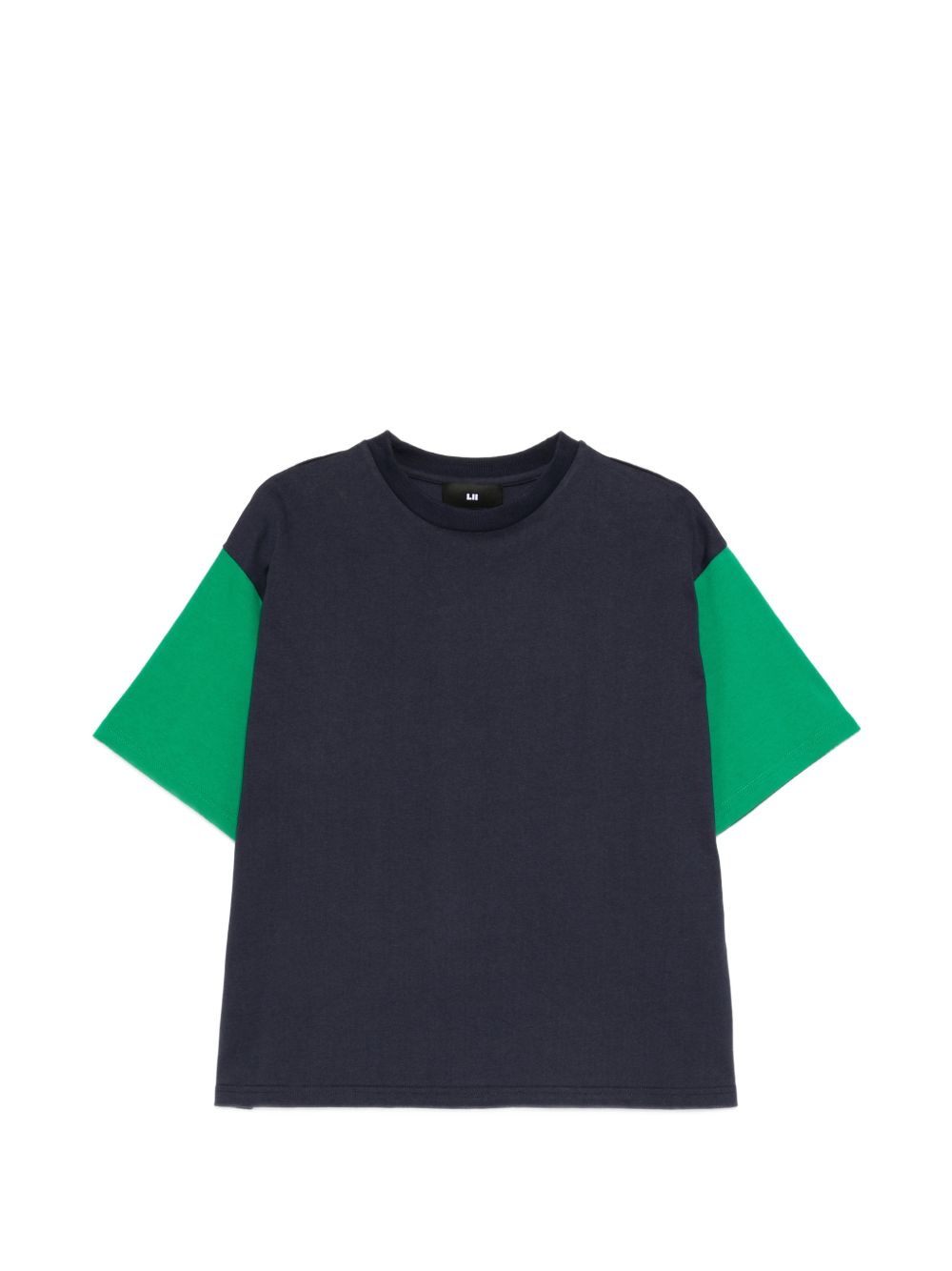Contrast sleeves T-shirt MT102 NAVY/GREEN LII 