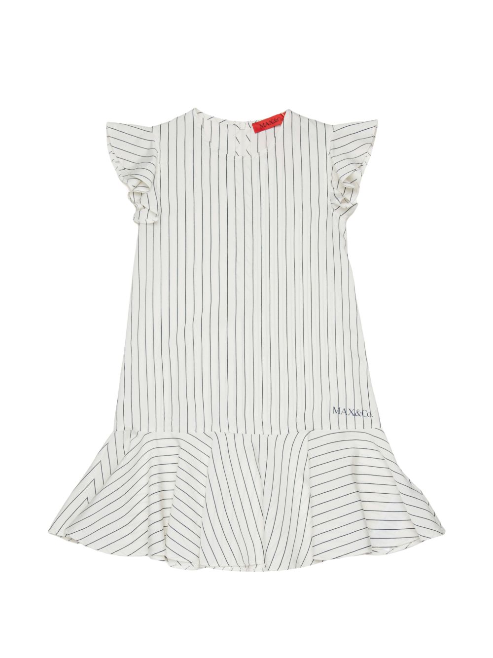 Striped logo dress MX0270 MX00WMX104 MAX & CO KID 