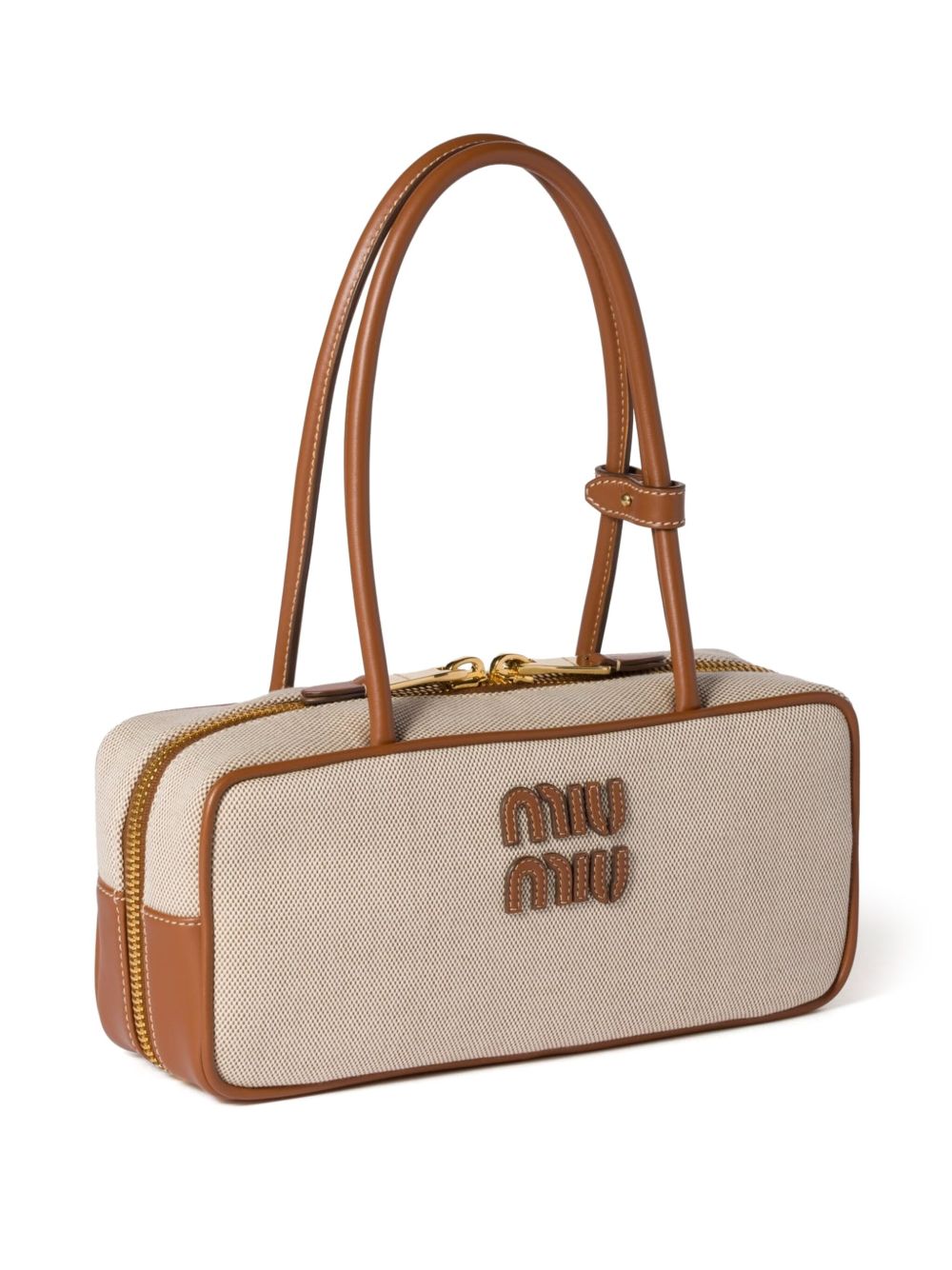 Beau canvas and leather bag 5BB173ACRN V-OWMF062F MIU MIU 