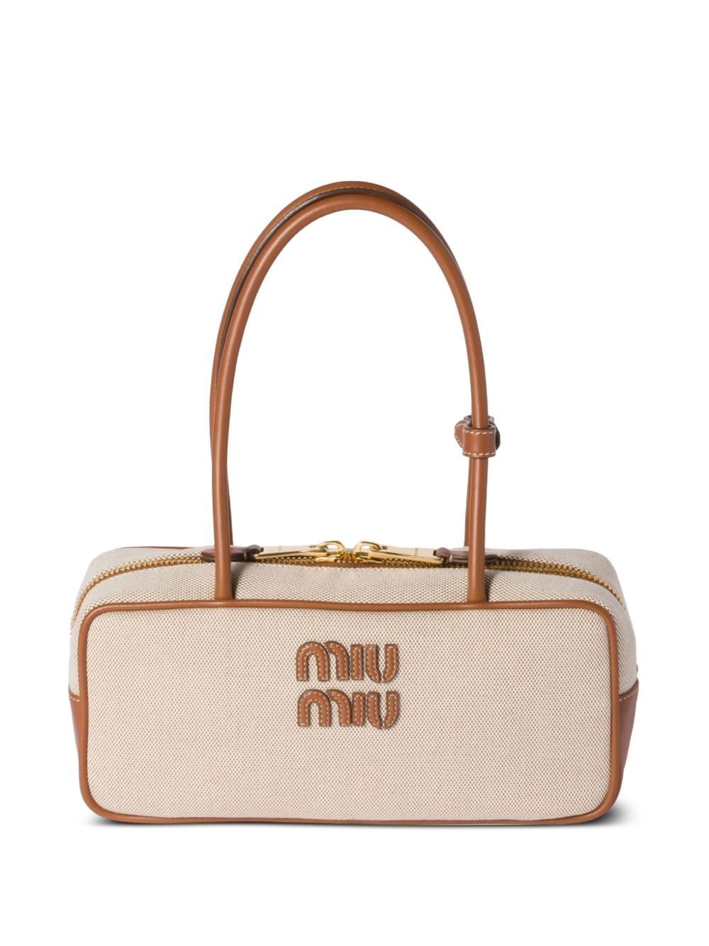 Beau canvas and leather bag 5BB173ACRN V-OWMF062F MIU MIU 