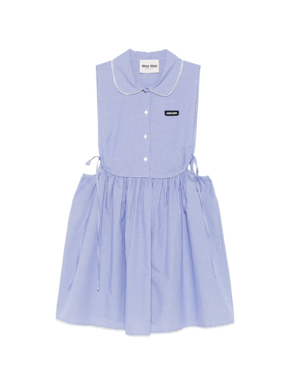 Gingham check mini-dress MF6203187G S-OOOF0AZ1 MIU MIU 