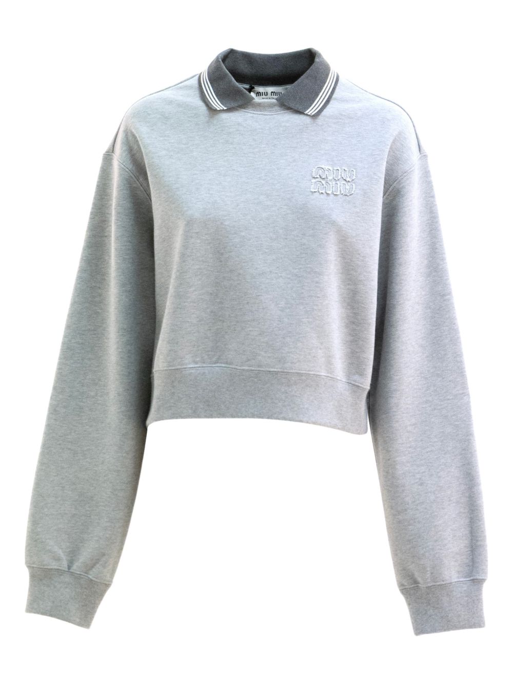 Long sleeved cotton sweatshirt MJLA1518ZX S-OOOF0031 MIU MIU 