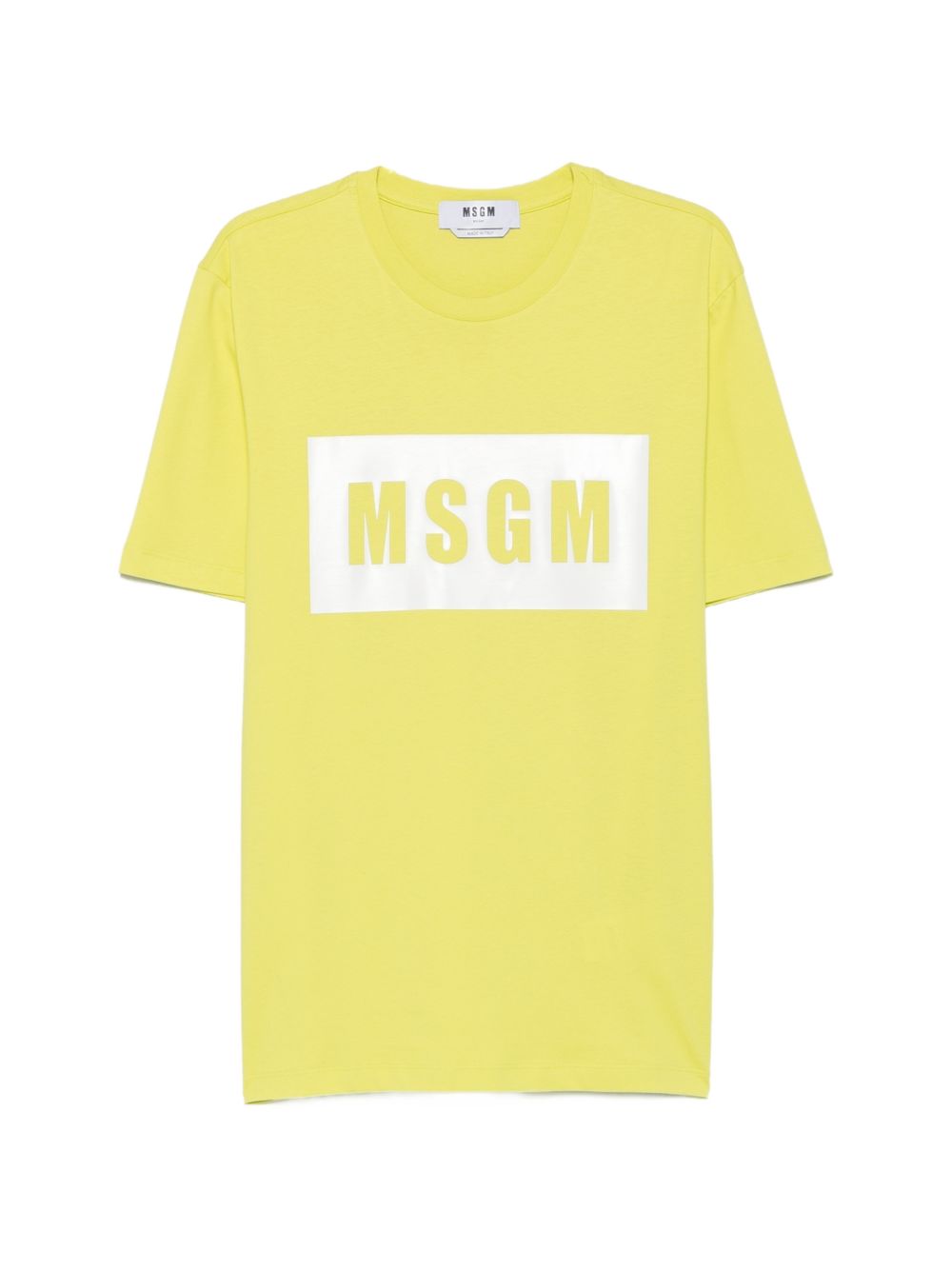 T-shirt with graphic box logo 4040MM520 26700232 MSGM 