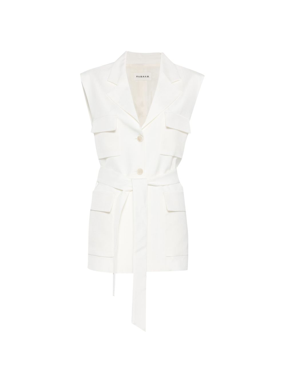 pocket belted waistcoat D410055 RANIA002 P.A.R.O.S.H. 