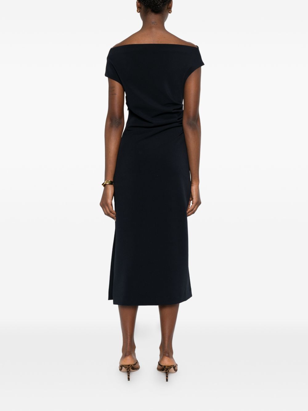 ruched midi dress D726148 PINGU012 P.A.R.O.S.H. 