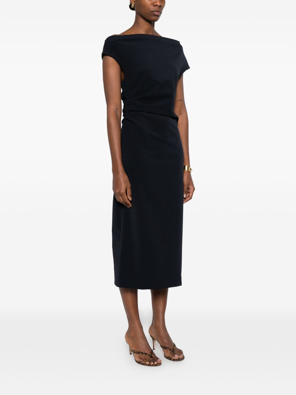 ruched midi dress D726148 PINGU012 P.A.R.O.S.H. 