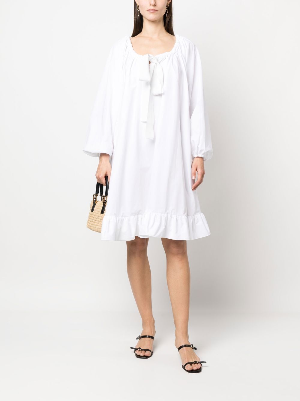 tie-neck peplum dress DR1080017 001W PATOU 