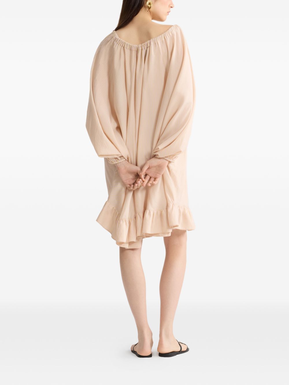 striped-pattern tie-neck mini dress DR1080251 5971 PATOU 