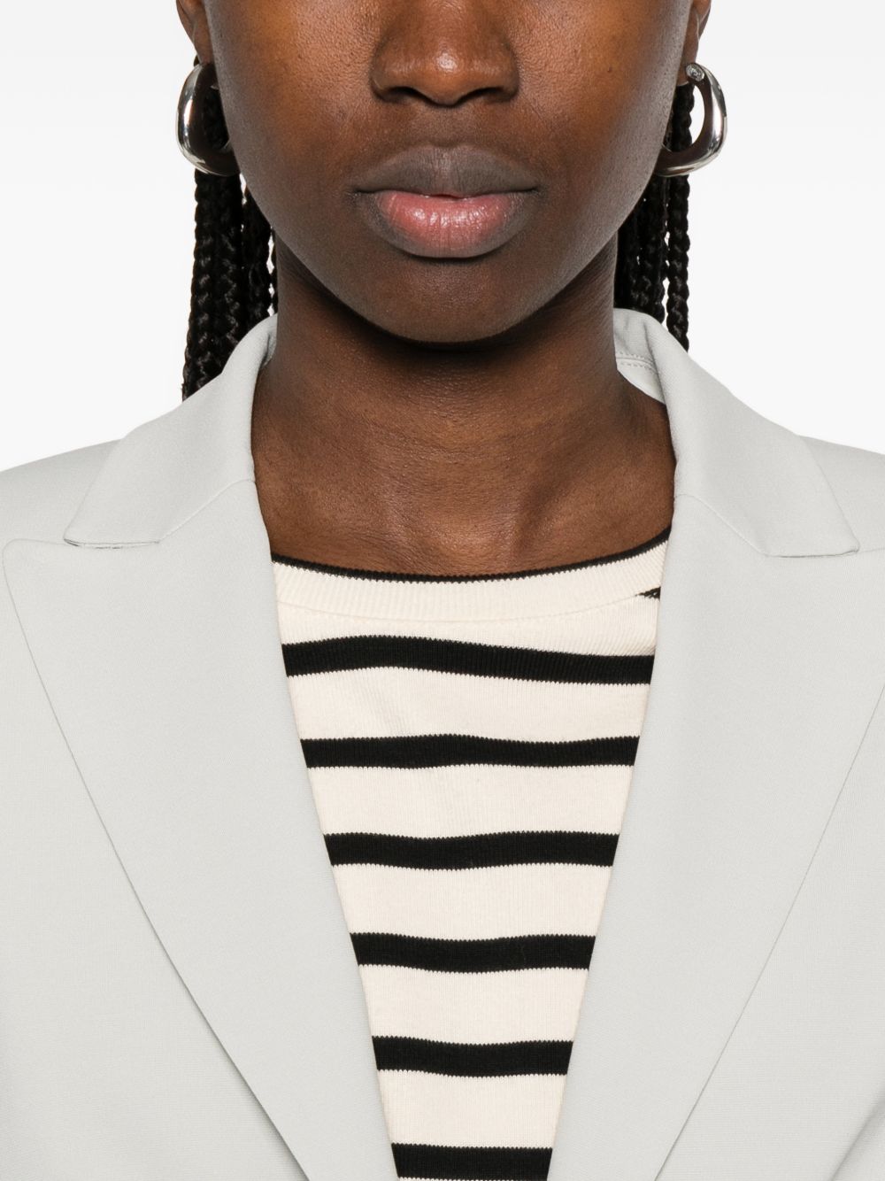 Fitted jacket with button 104903 A36RI18 PINKO 