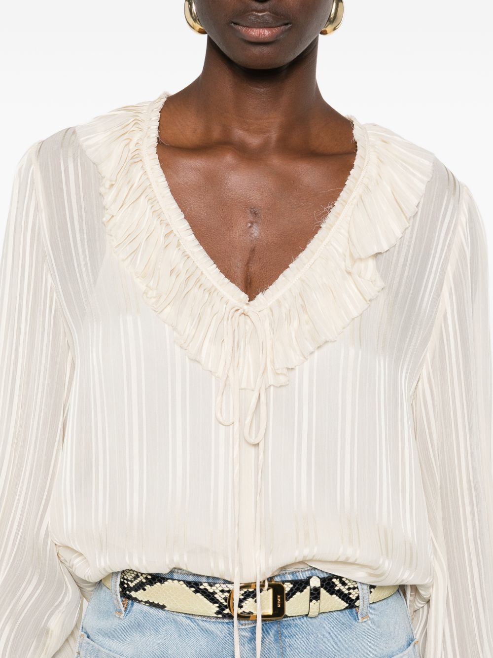 Biddy blouse with ruffles 106276 A373C00 PINKO 
