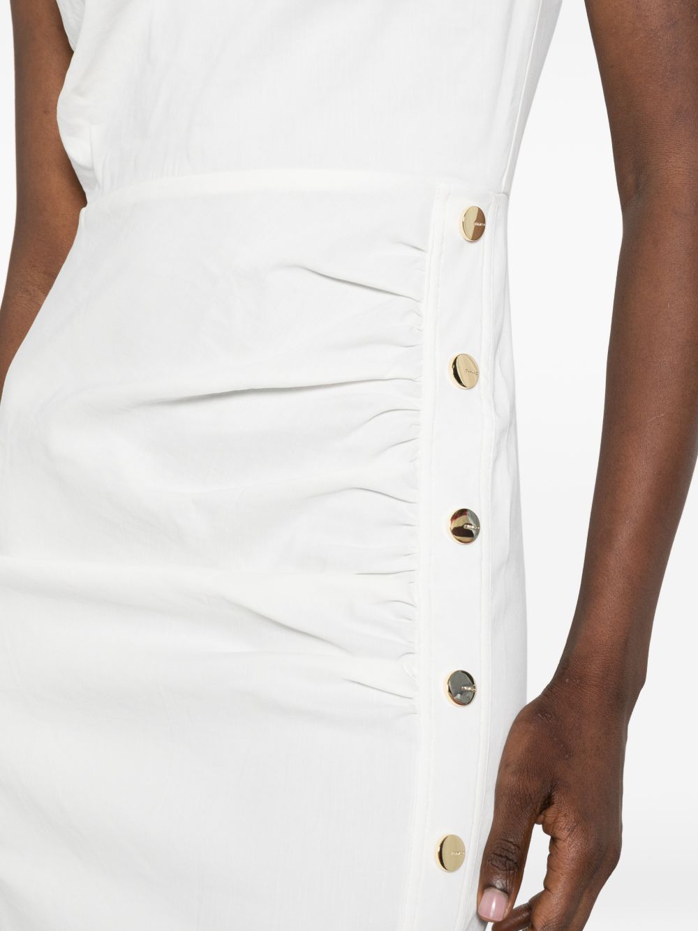 ALISSA button ruched dress 106521 A34IZ05 PINKO 